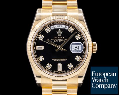 rolex perpetual rose gold 118238|Rolex president diamond bracelet.